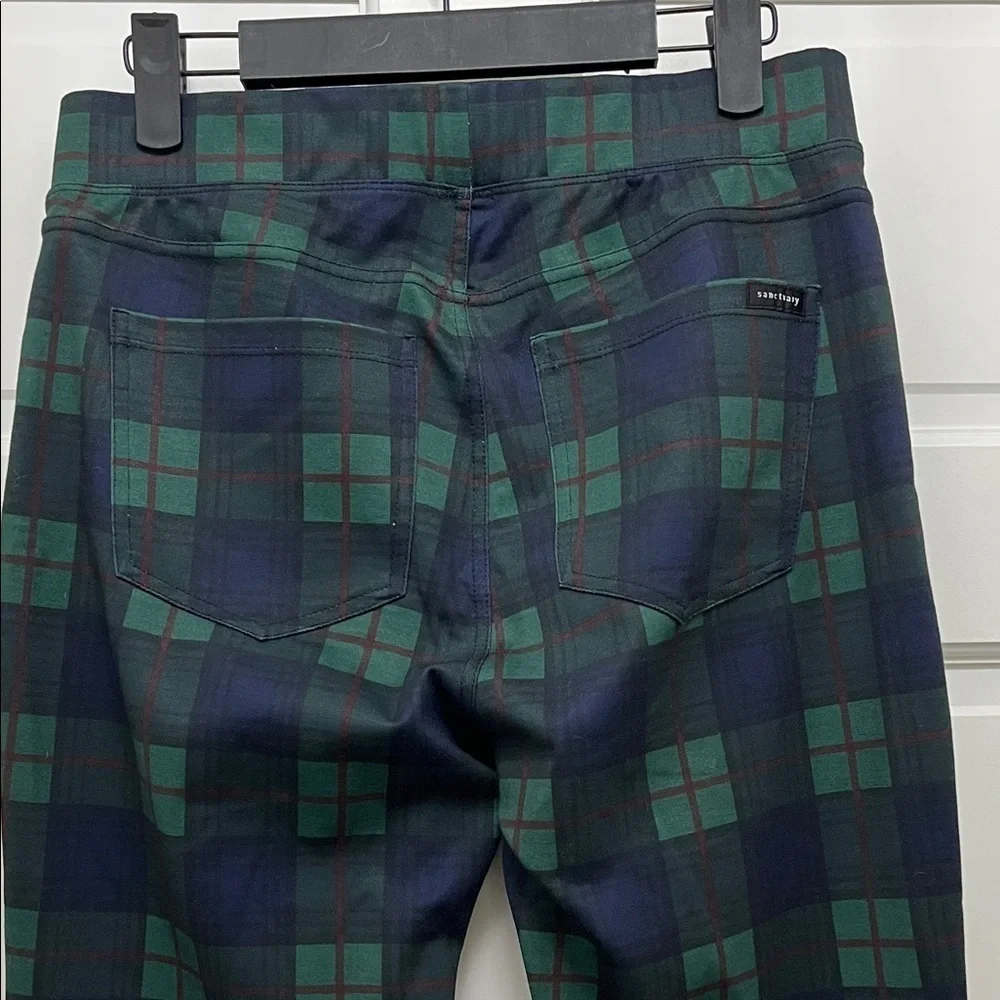 Sanctuary x Anthropologie Green Plaid Leggings - Size Medium
